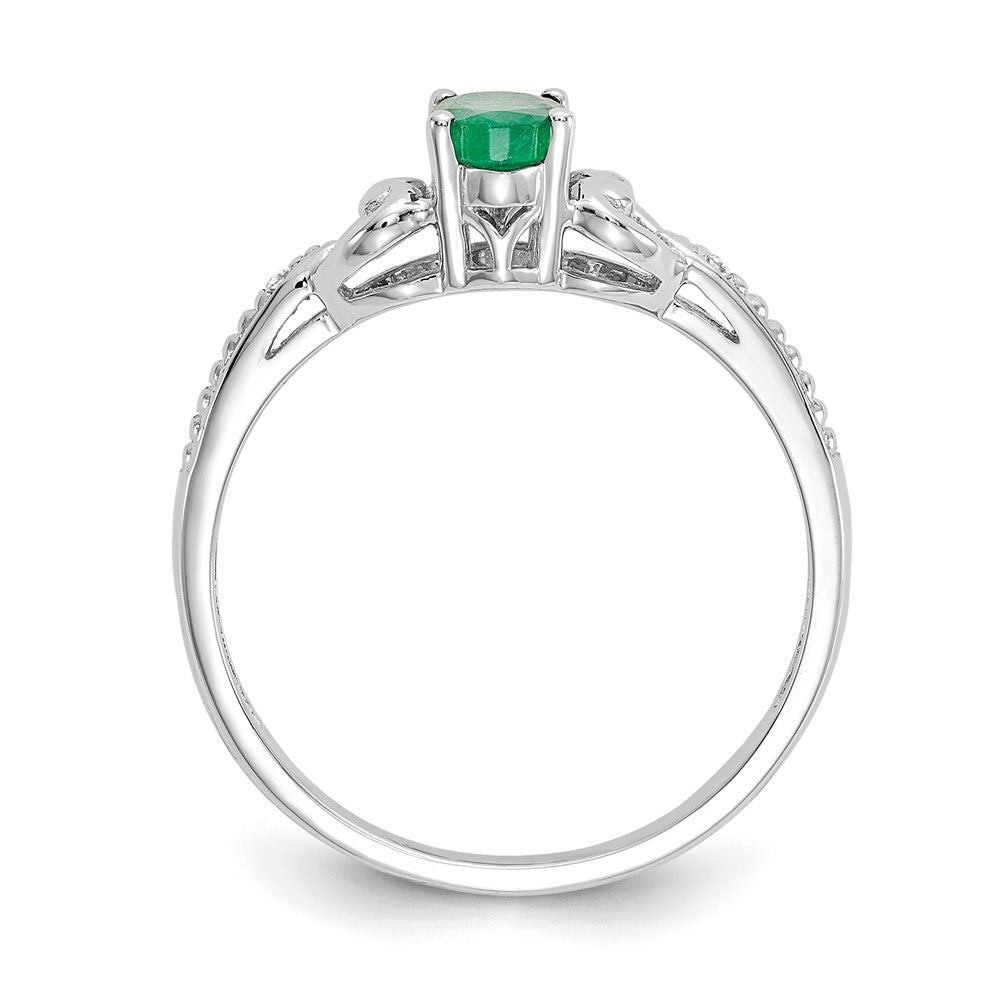 10K Gemstone and Diamond Ring