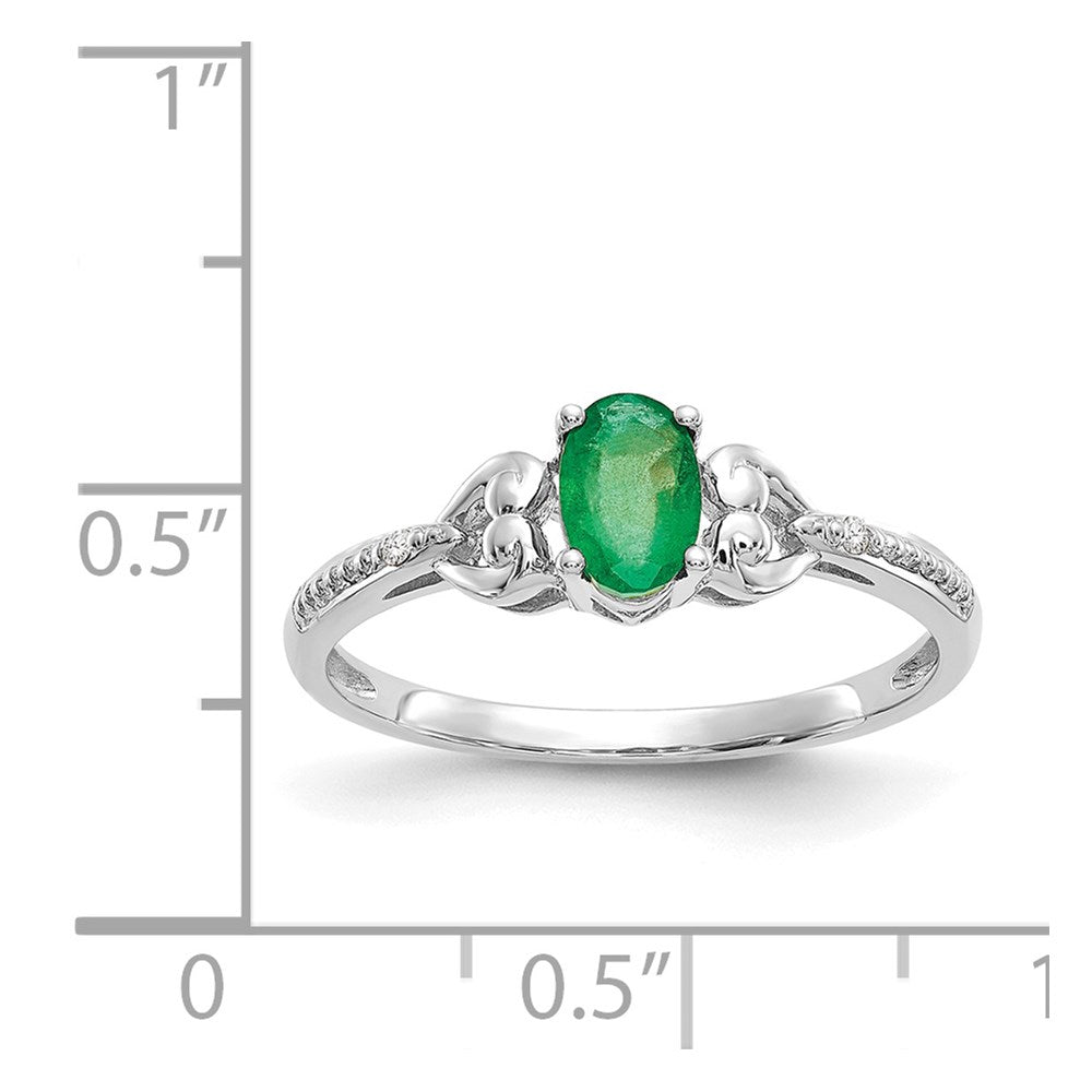 10K Gemstone and Diamond Ring