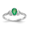 10K Gemstone and Diamond Ring