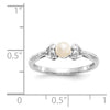10K Gemstone and Diamond Ring