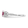 10K Gemstone and Diamond Ring