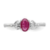 10K Gemstone and Diamond Ring
