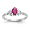 10K Gemstone and Diamond Ring