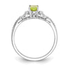 10K Gemstone and Diamond Ring