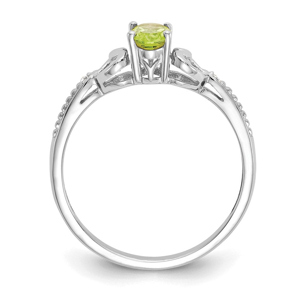 10K Gemstone and Diamond Ring