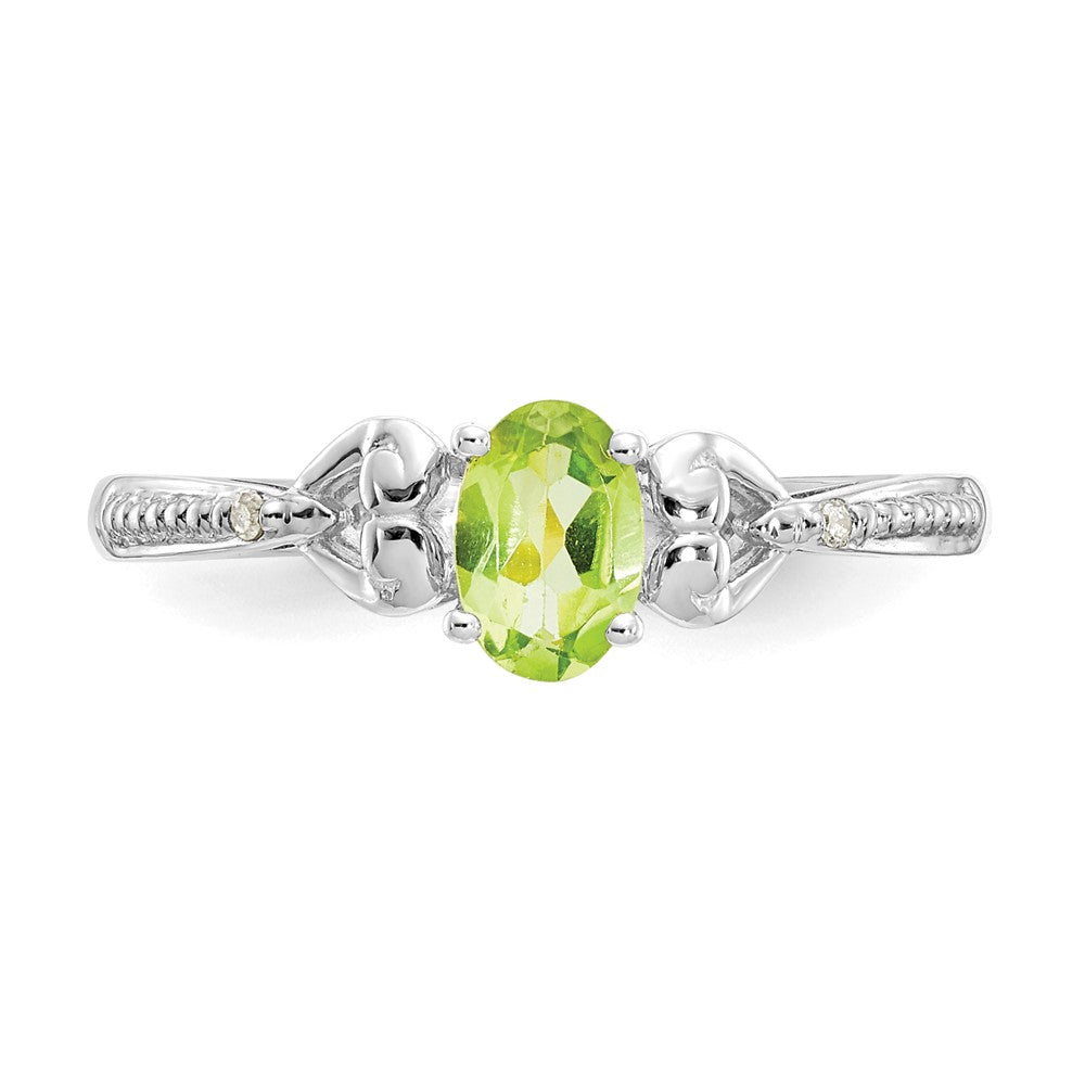 10K Gemstone and Diamond Ring