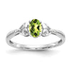 10K Gemstone and Diamond Ring