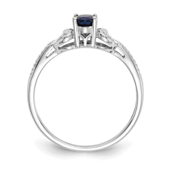 10K Gemstone and Diamond Ring