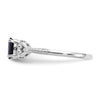 10K Gemstone and Diamond Ring