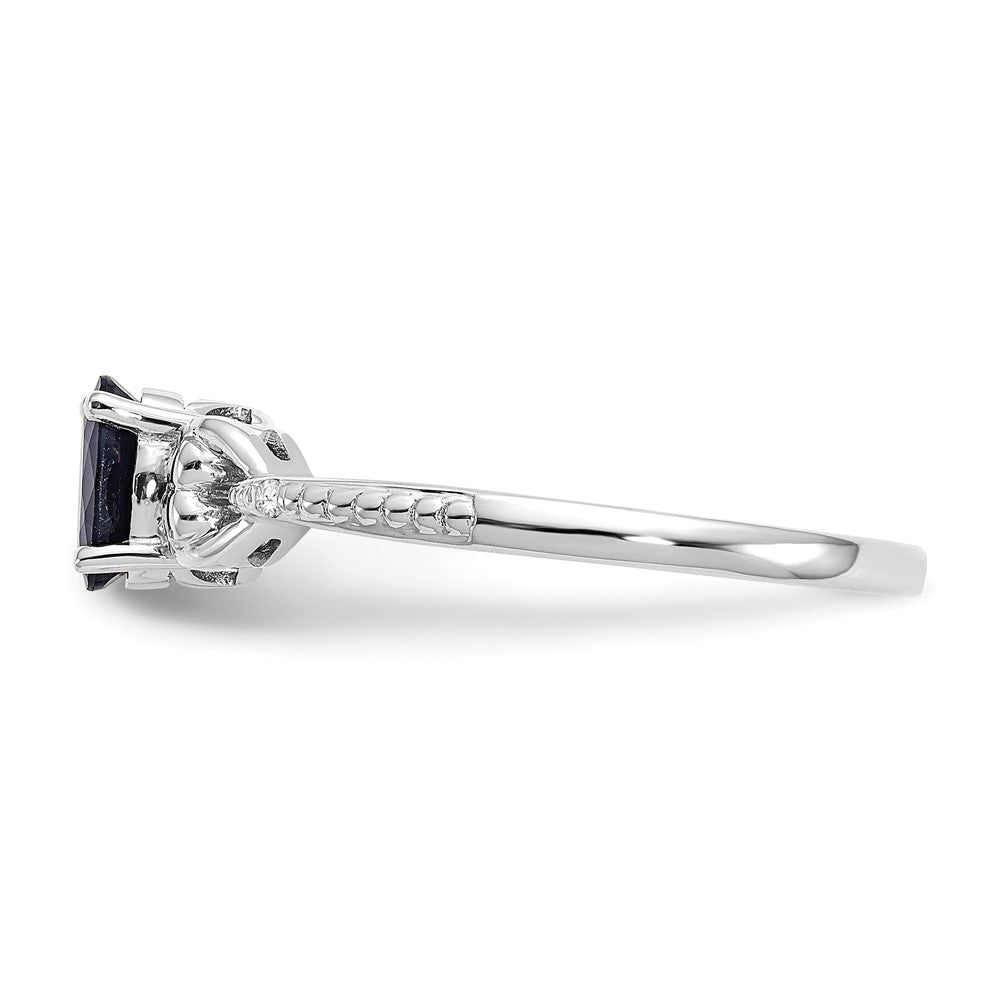 10K Gemstone and Diamond Ring