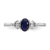 10K Gemstone and Diamond Ring