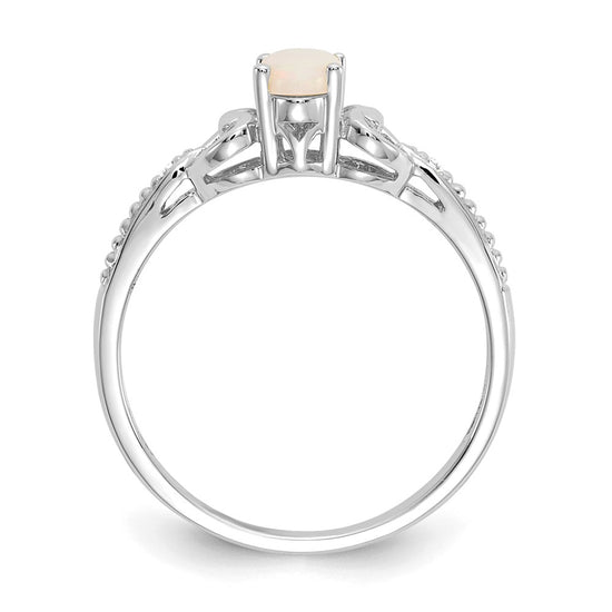 10K Gemstone and Diamond Ring