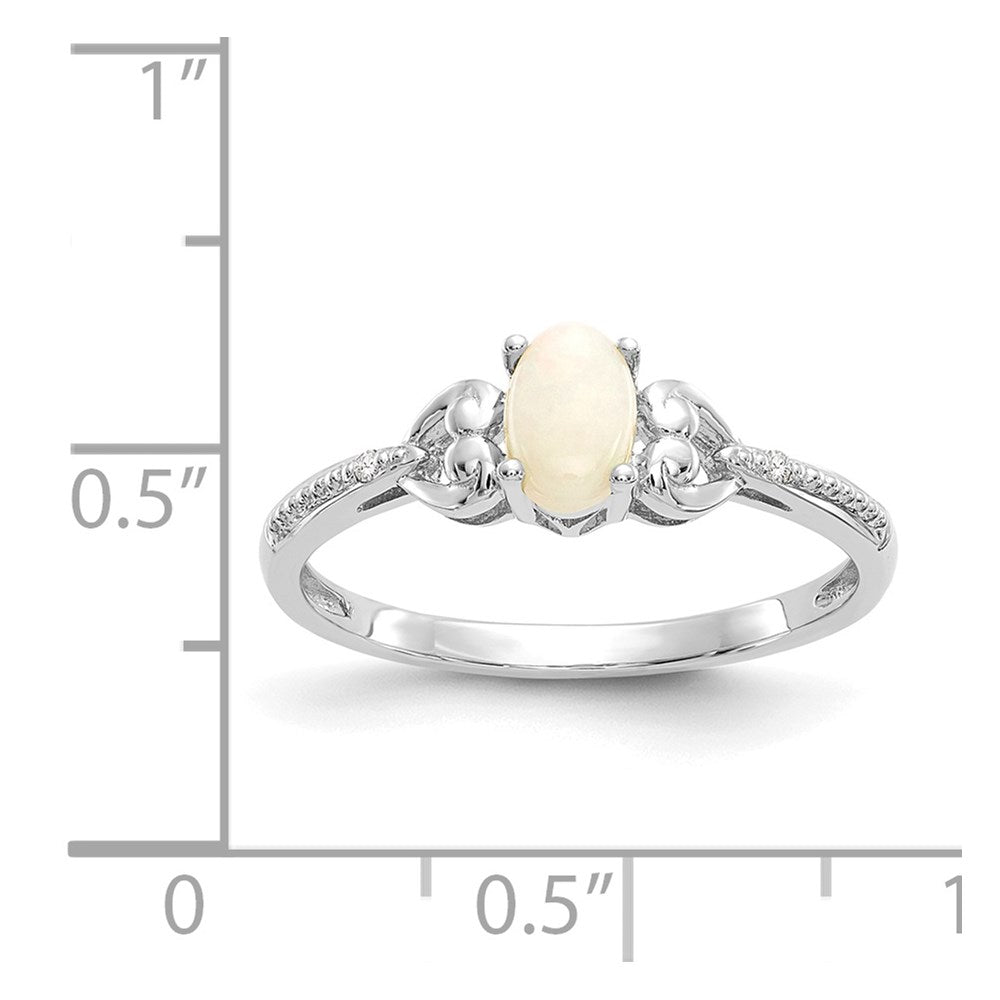 10K Gemstone and Diamond Ring