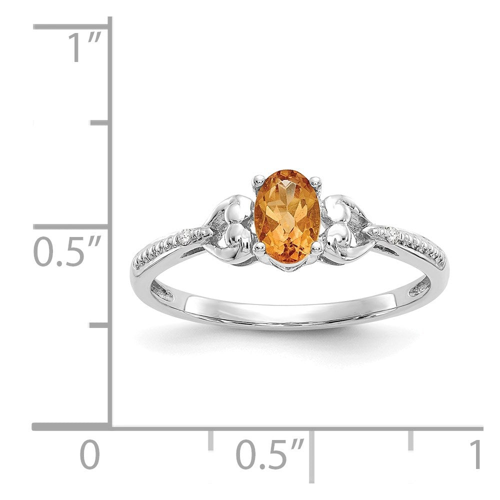10K Gemstone and Diamond Ring