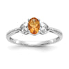 10K Gemstone and Diamond Ring