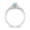 10K Gemstone and Diamond Ring