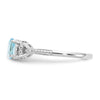 10K Gemstone and Diamond Ring