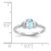 10K Gemstone and Diamond Ring