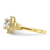 10K Gemstone and Diamond Ring