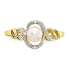 10K Gemstone and Diamond Ring