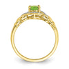 10K Gemstone and Diamond Ring