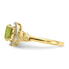 10K Gemstone and Diamond Ring
