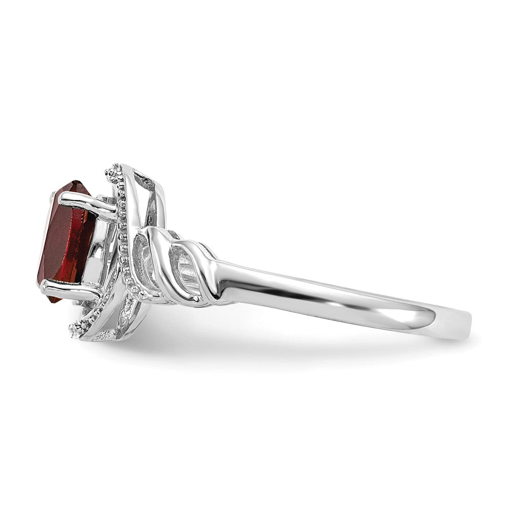 10K Gemstone and Diamond Ring