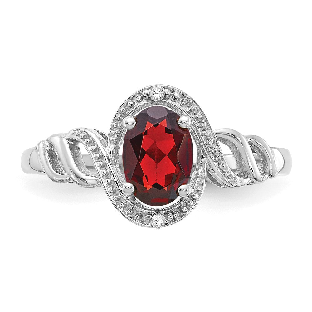 10K Gemstone and Diamond Ring