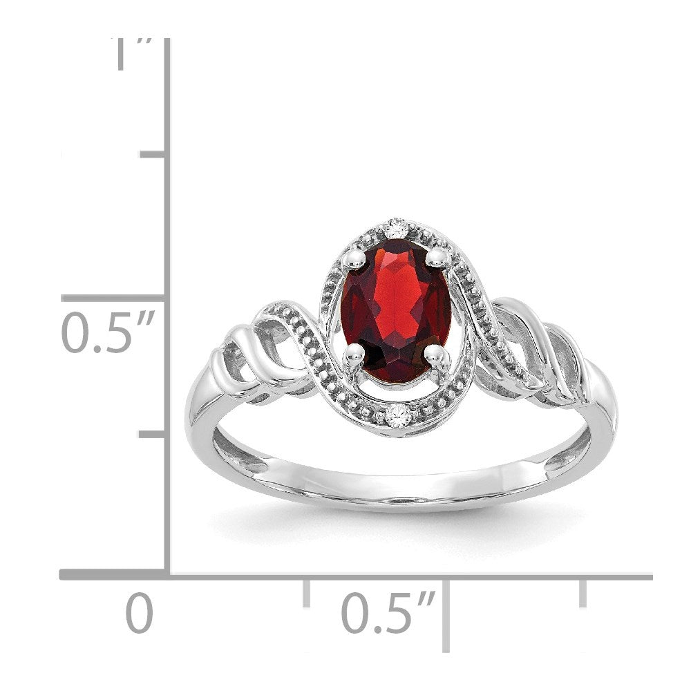10K Gemstone and Diamond Ring