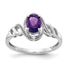 10K Gemstone and Diamond Ring