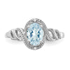 10K Gemstone and Diamond Ring