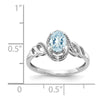 10K Gemstone and Diamond Ring