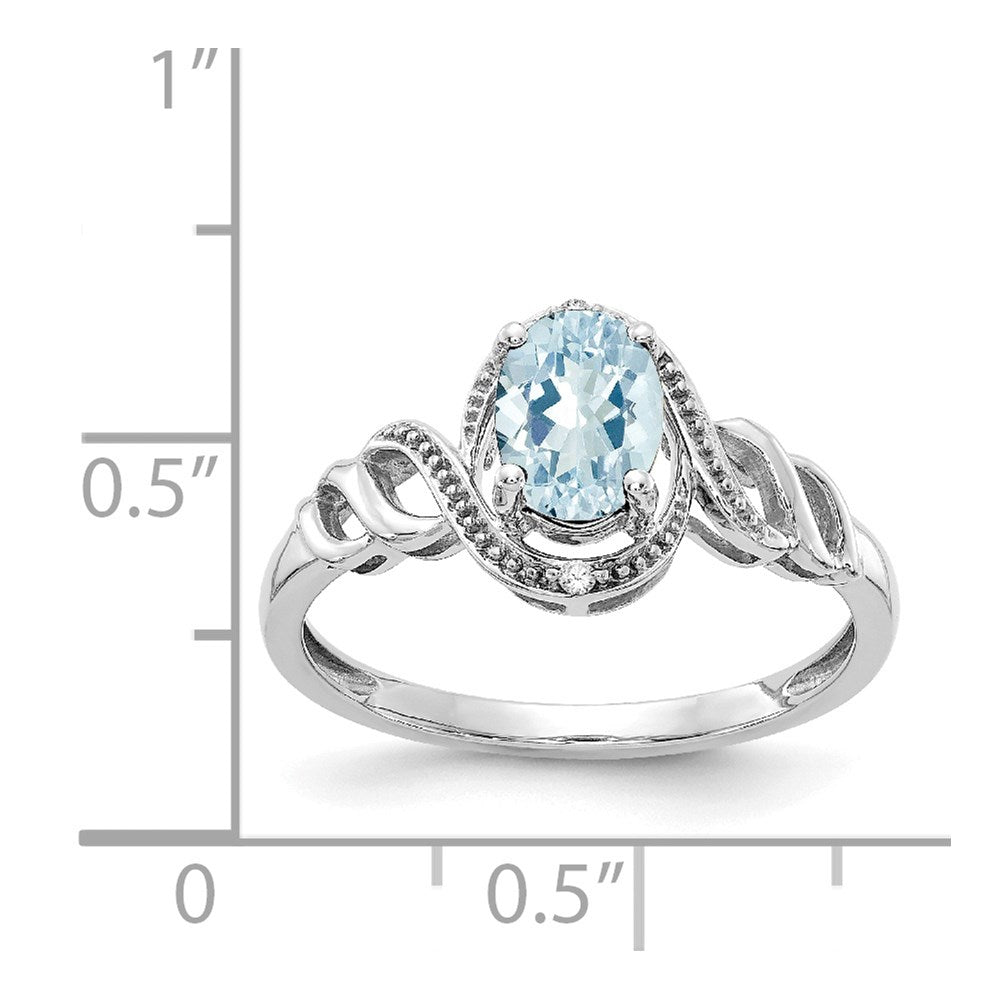 10K Gemstone and Diamond Ring