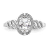 10K Gemstone and Diamond Ring