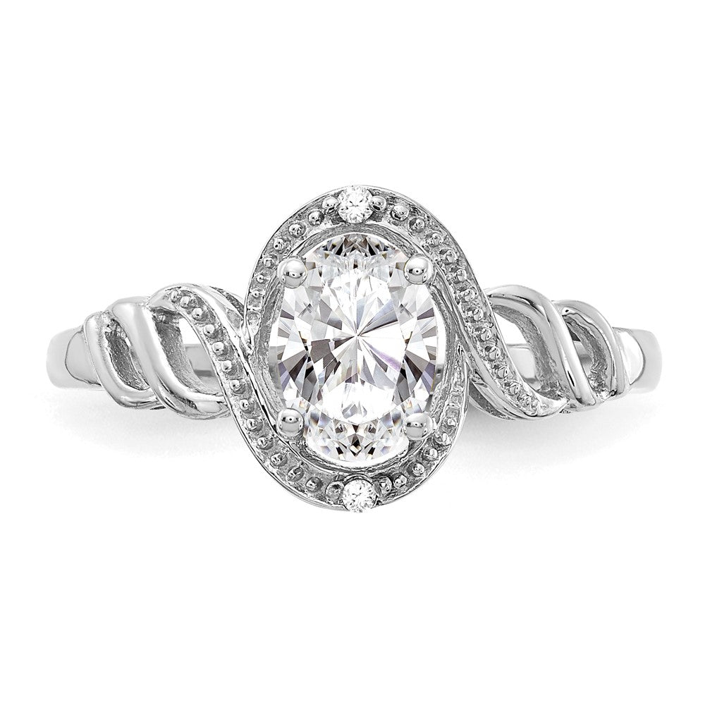 10K Gemstone and Diamond Ring