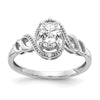 10K Gemstone and Diamond Ring