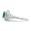 10K Gemstone and Diamond Ring