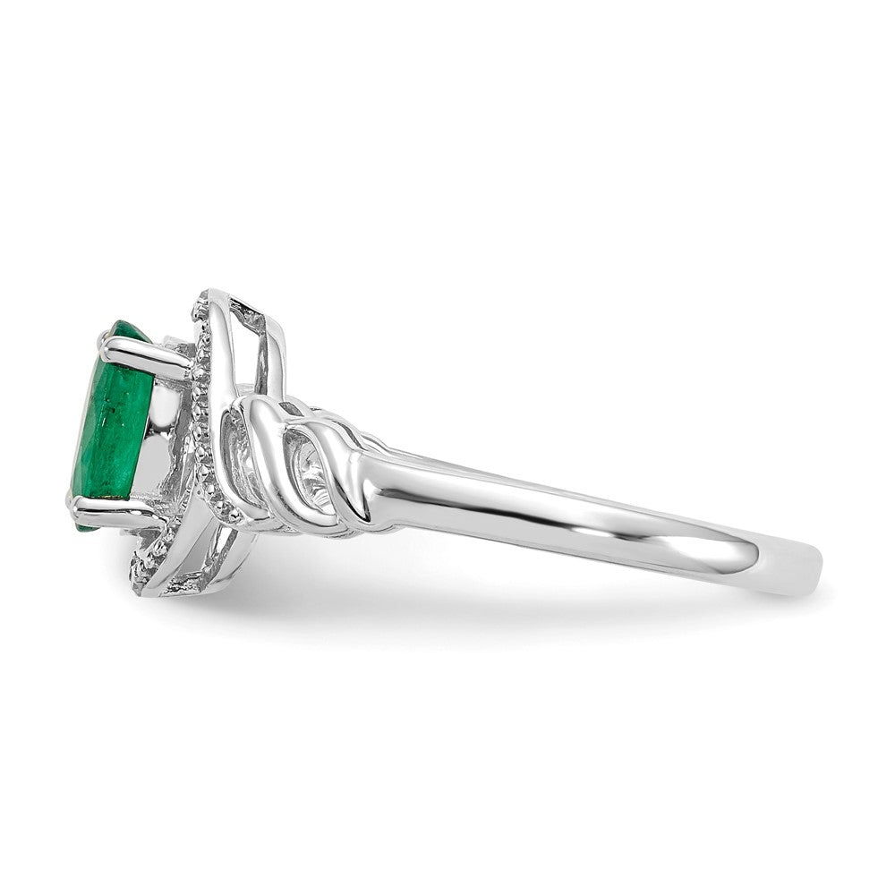 10K Gemstone and Diamond Ring