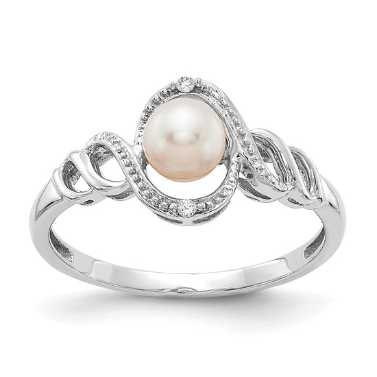 10K Gemstone and Diamond Ring