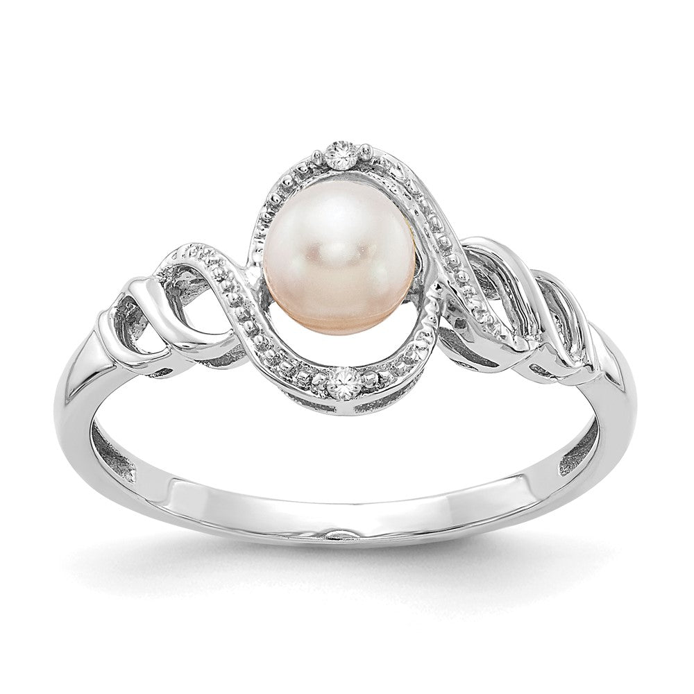 10K Gemstone and Diamond Ring