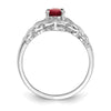 10K Gemstone and Diamond Ring
