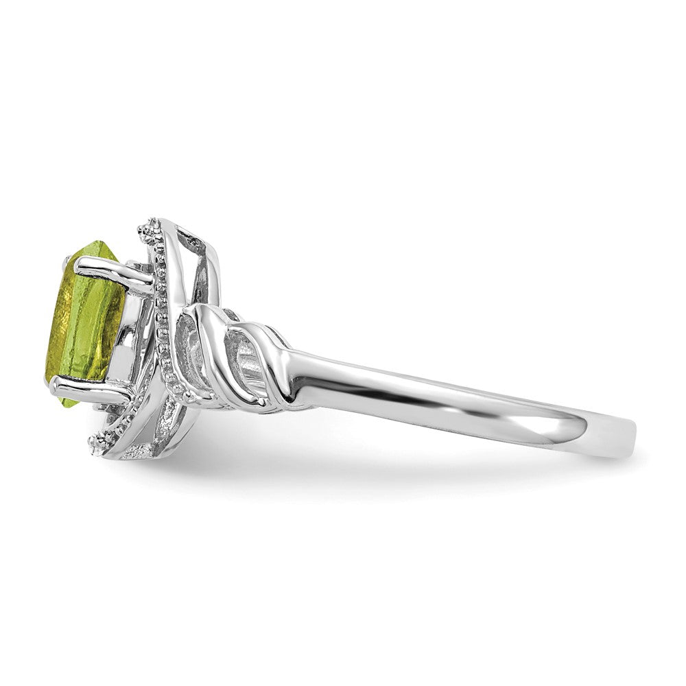 10K Gemstone and Diamond Ring