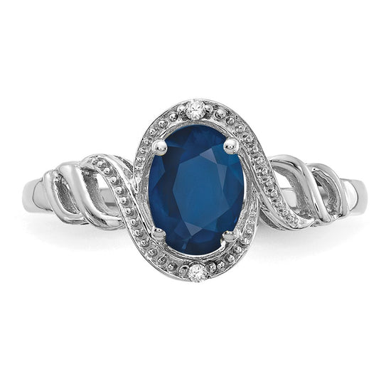 10K Gemstone and Diamond Ring