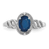 10K Gemstone and Diamond Ring