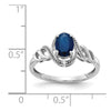 10K Gemstone and Diamond Ring