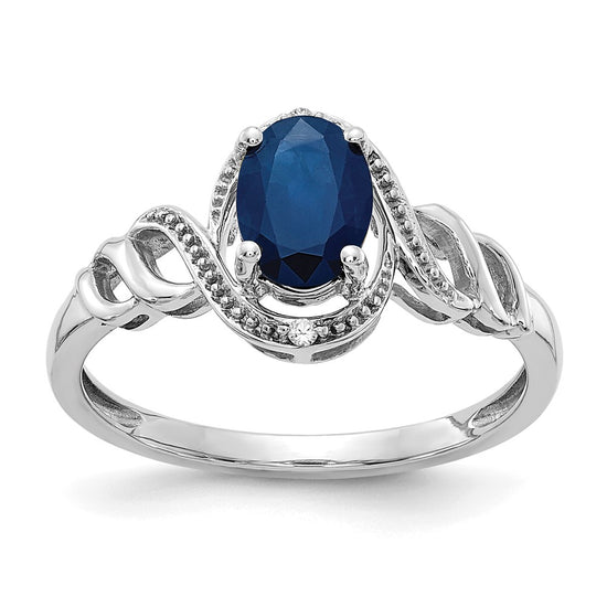 10K Gemstone and Diamond Ring