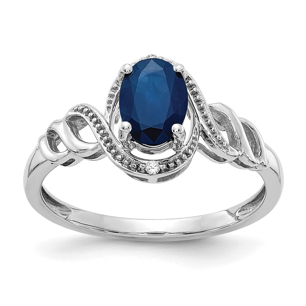 10K Gemstone and Diamond Ring
