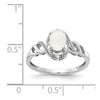 10K Gemstone and Diamond Ring