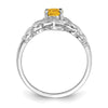 10K Gemstone and Diamond Ring