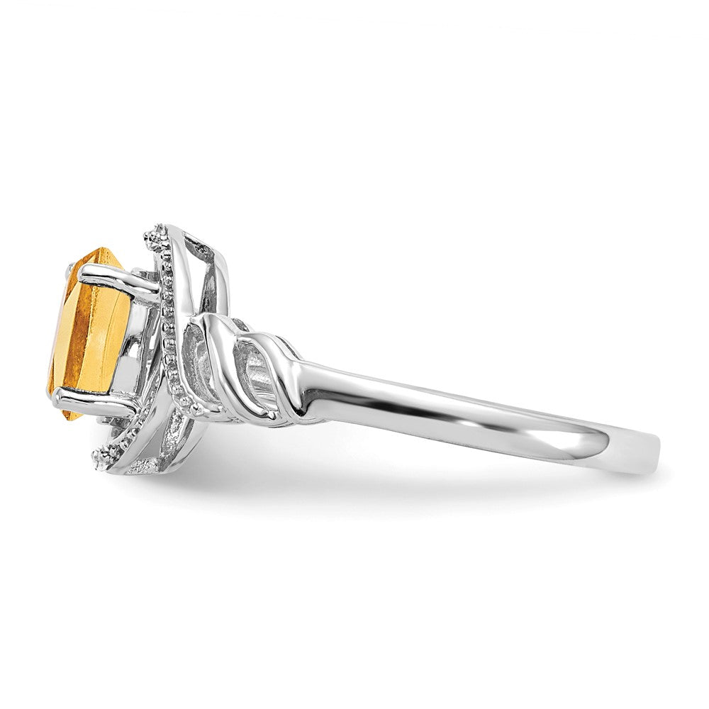 10K Gemstone and Diamond Ring